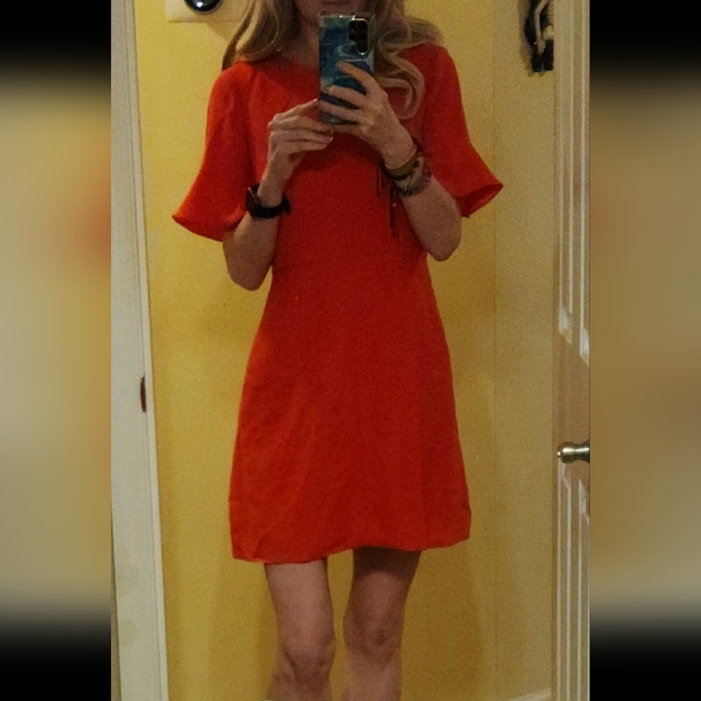 Banana Republic Flouncy Tulip Sleeve Dress